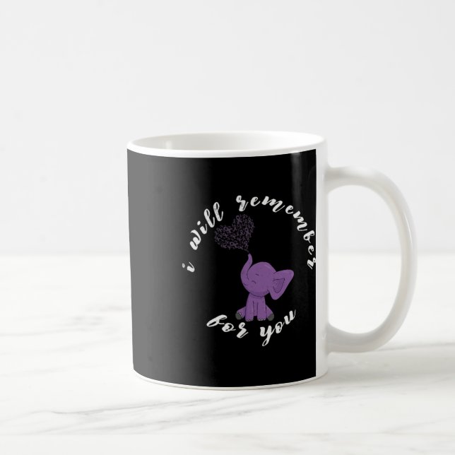 Taza De Café Mes I Final Lazo Morado Elefante 1  (Derecha)