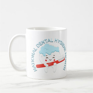 Taza De Café Mes nacional de higiene dental