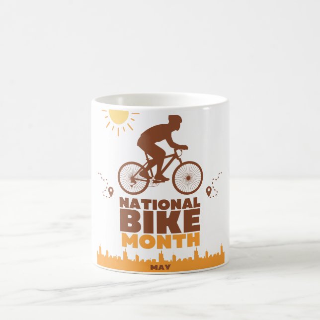 Taza De Café Mes nacional de la bicicleta (Centro)