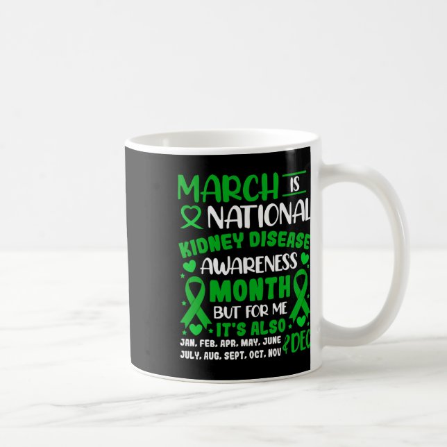 Taza De Café Mes Nacional de Sensibilización sobre Enfermedades (Derecha)
