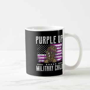 Taza De Café Mes Púrpura De Niños Militares Boots U