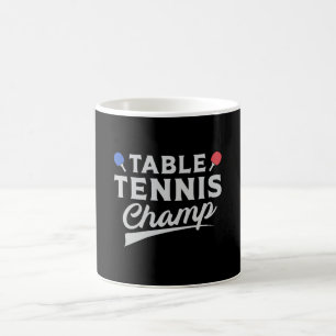 Taza De Café Mesa de tenis Ping Pong Player Paddle Gracioso reg