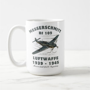 Taza De Café Messerschmitt Bf 109 Luftwaffe de la Segunda Guerr