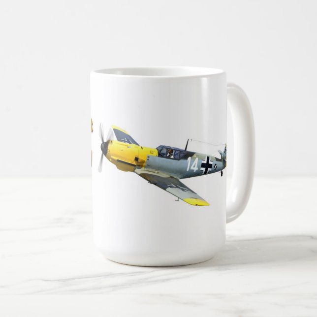 Taza De Café Messerschmitt Bf.109E "Blanco 14" (Anverso derecho)