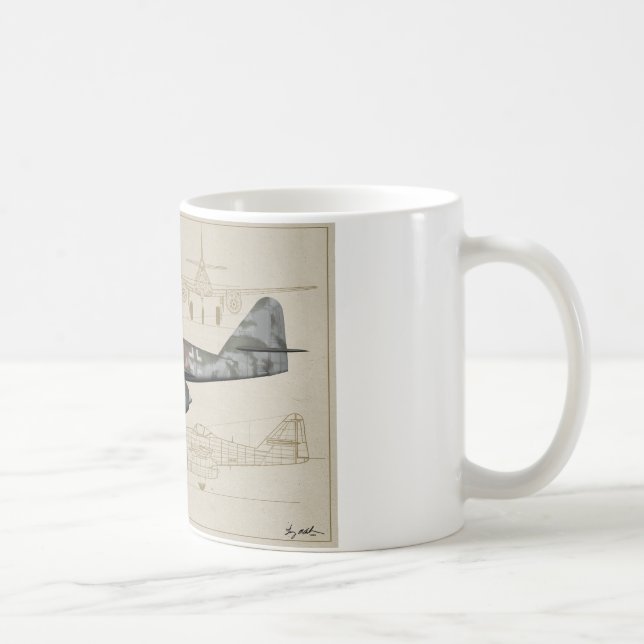 Taza De Café Messerschmitt Me-262 Tragar (Derecha)