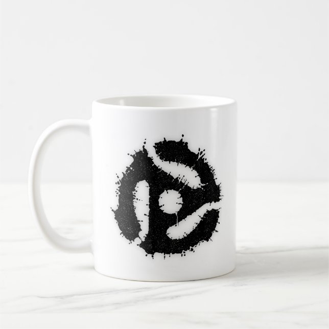 Taza De Café Messy B/W 45 Insertar (Izquierda)