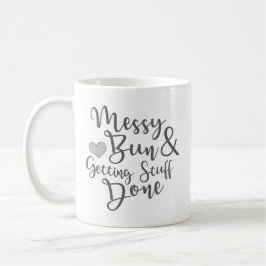 Taza De Café Messy bun