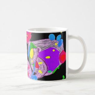 Taza De Café Metamorfosis Diseño púrpura Monograma Mug