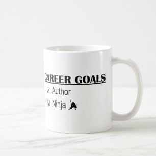 Taza De Café Metas de la carrera de Ninja - autor
