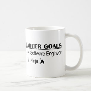 Taza De Café Metas de la carrera de Ninja - Software Engineer