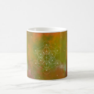 Taza De Café Metatron, chakra,zen,geométrico sagrado, ángel,
