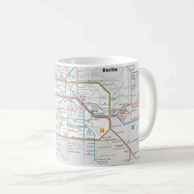 Taza De Café Metro de Berlín (Anverso derecho)