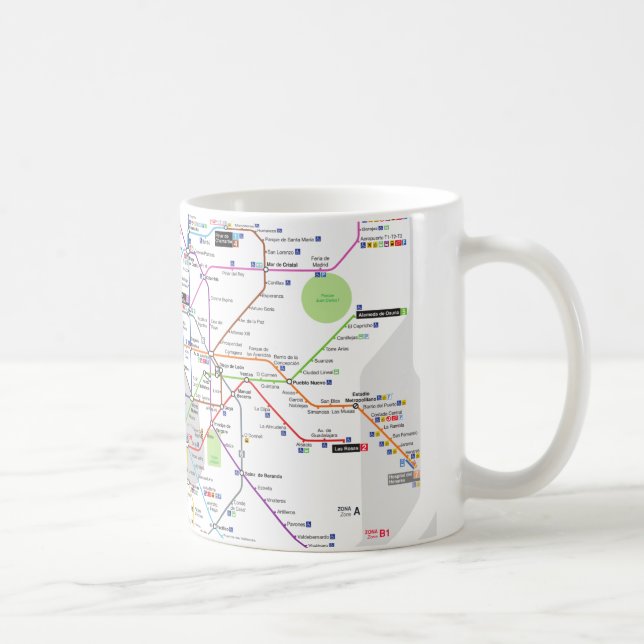 Taza De Café Metro de Madrid (Derecha)