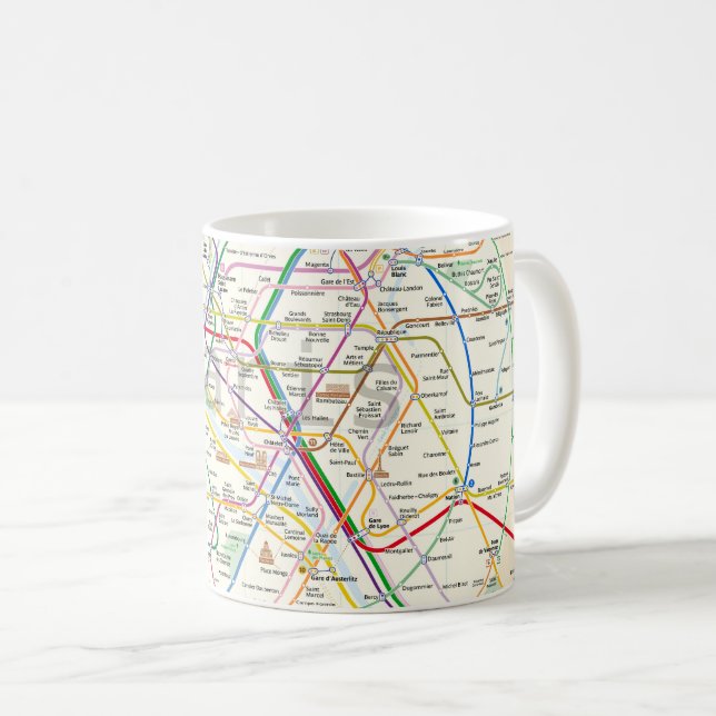 Taza De Café Metro de París (Anverso derecho)