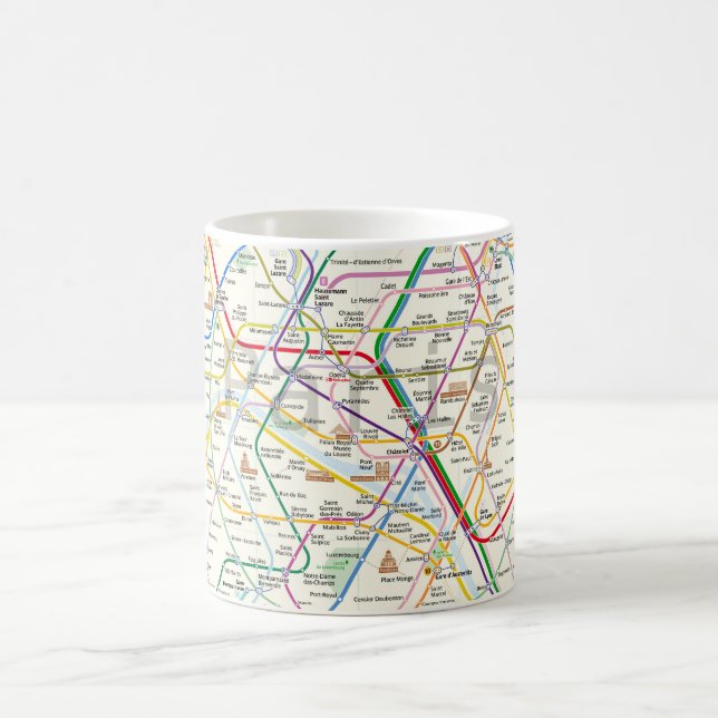 Taza De Café Metro de París (Centro)