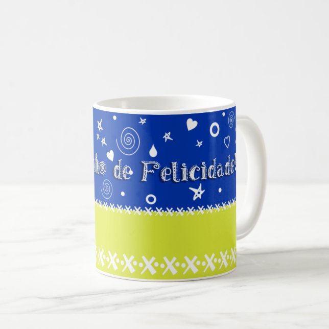 Taza De Café Meu potinho de Felicidade! (Anverso derecho)