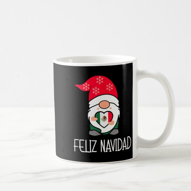 Taza De Café Mexican Christmas Gnome Feliz Navidad Mexico  (Derecha)