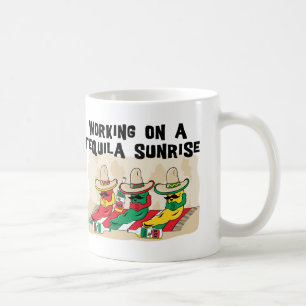 Taza de café mexicana divertida de la salida del