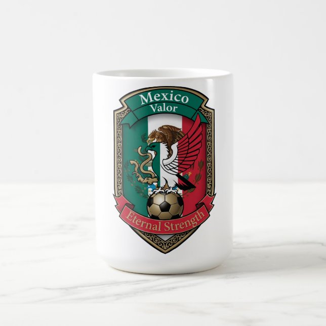 Taza De Café Mexico Eagle Ascent, Mexican Flag Gift (Centro)