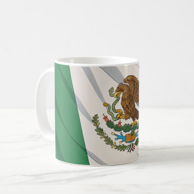 Taza De Café Mexico Flag Mug (Anverso izquierdo)