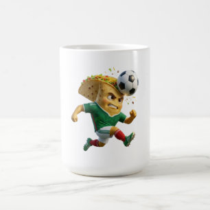 Taza De Café Mexico Soccer Mug - Funny Taco Football Tournament