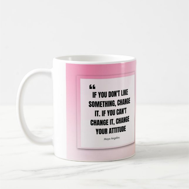 Taza De Café Meya Angelou Cita Mug (Izquierda)
