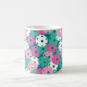 Taza De Café Mezcla de bolas de pollo en verde