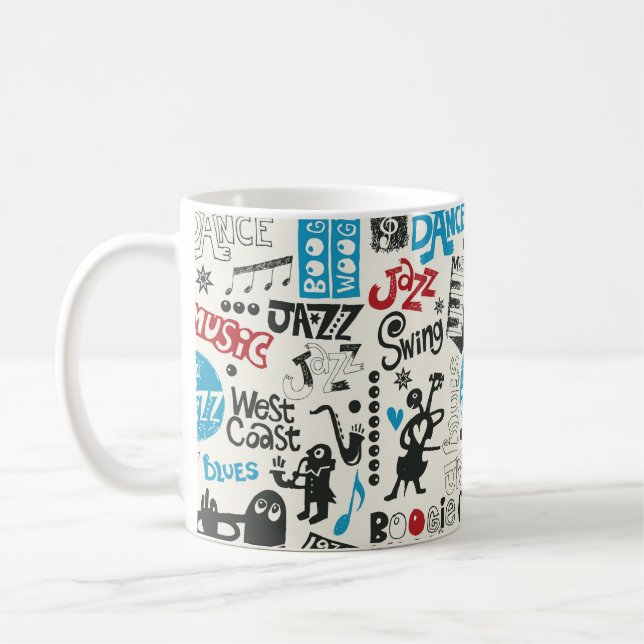 Taza De Café mezcla de doodle de jazz (Izquierda)