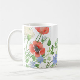 Taza De Café Mezcla de flores silvestres combina y combina