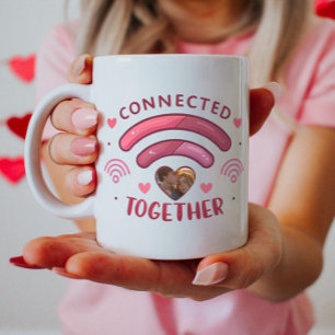 Taza De Café Mezcla de fotos de parejas de personalizables, uni