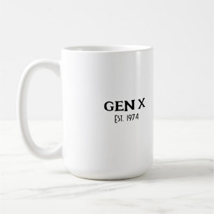 Taza De Café Mezcla de pacientes - Humor de la Generación X par