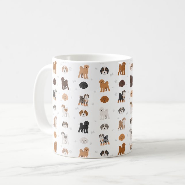 Taza de café mezcla de perro Cockapoo (Anverso izquierdo)