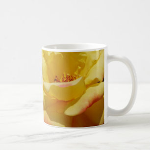 Taza De Café Mezcla de Petales de Rosa Amarillo