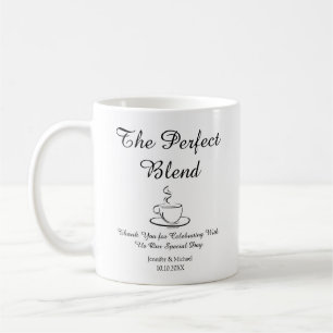 Taza De Café mezcla perfecta, boda gracias a la moda elegante