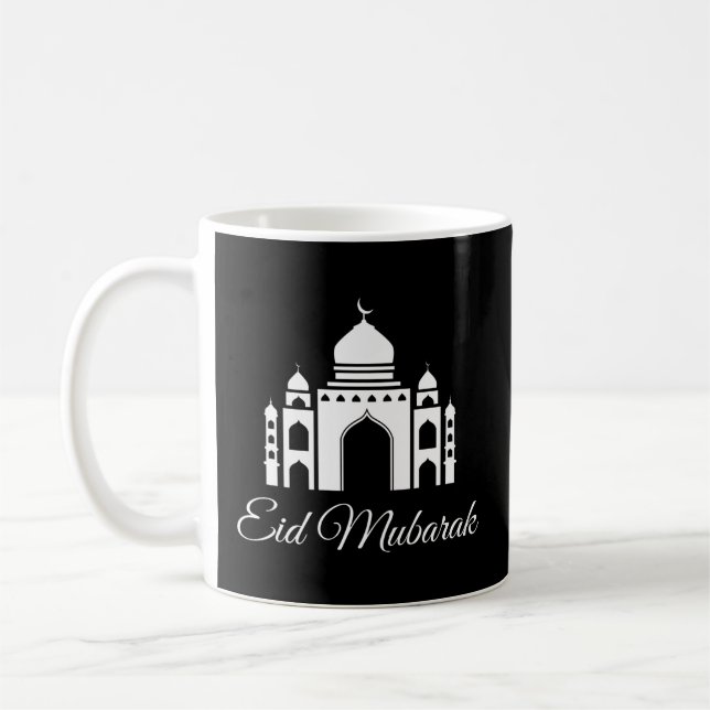 Taza De Café Mezquita de celebración musulmana Eid Al Fitr Eid  (Izquierda)