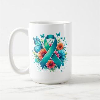 Taza De Café MG Conciencia | Myasthenia Gravis Warrivis Ribbon