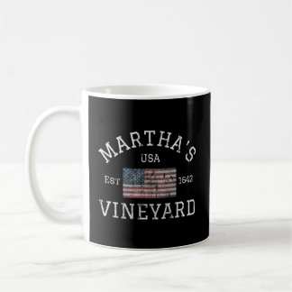 Taza De Café Mha'S Vineyard Massachusetts Bandera Estadounidens