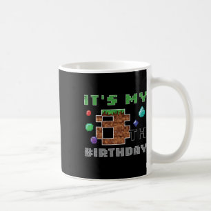 Taza De Café Mi 8º Cumpleaños Pixel 8 Jugador Video Juegos Niño