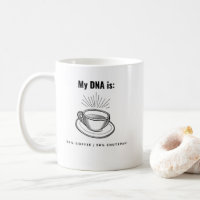 Mi ADN es 50% Café 50% Chutzpah gracioso judío