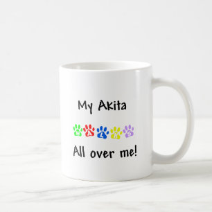 Taza De Café Mi Akita camina por mí