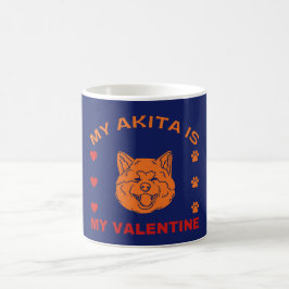 Taza De Café Mi Akita Es Mi Cita De San Valentín Graciosa