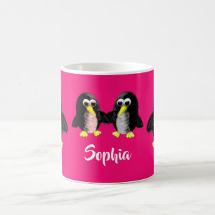 Taza De Café Mi amigo el pingüino, personalizado para los niños