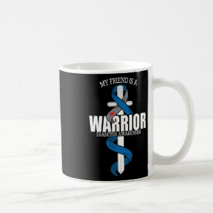 Taza De Café Mi amigo es un guerrero azul y gris Conciencia de 
