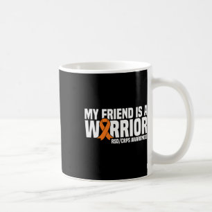 Taza De Café Mi Amigo Es Un Guerrero Naranja Ribbon Rsdcrps Con