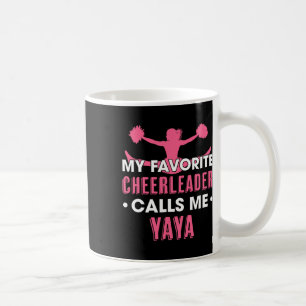 Taza De Café Mi animadora favorita me llama Yaya Cheerleading