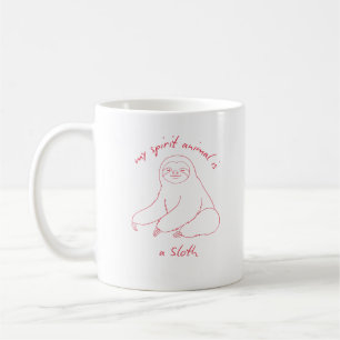 Taza De Café Mi Animal Espiritual Es Una Comodidad Perezosa Lás