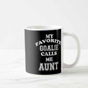 Taza De Café Mi arquero favorito me llama la carrera de hockey