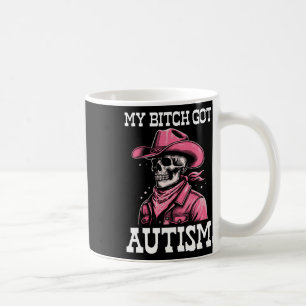 Taza De Café Mi Autismo Es Gracioso Meme Autista De Skeleton