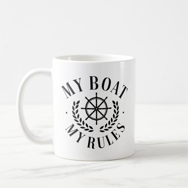 Taza De Café Mi barco mis reglas (Izquierda)