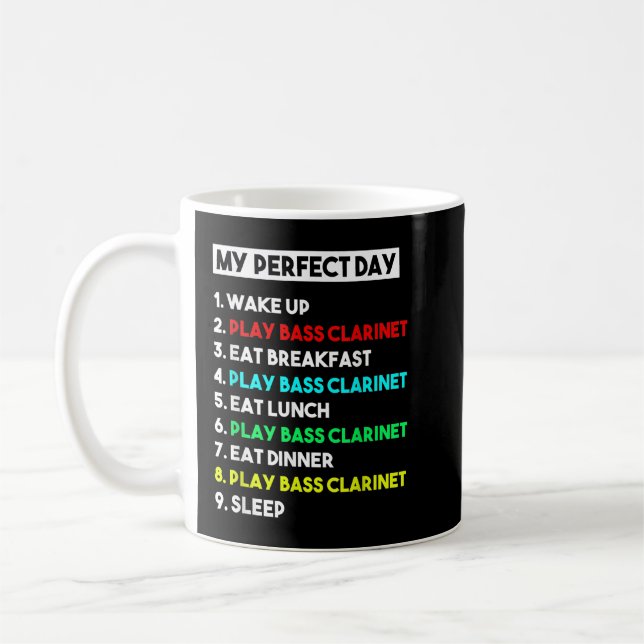 Taza De Café Mi Bass Clarinet Day Funny Bass Clarinet P (Izquierda)